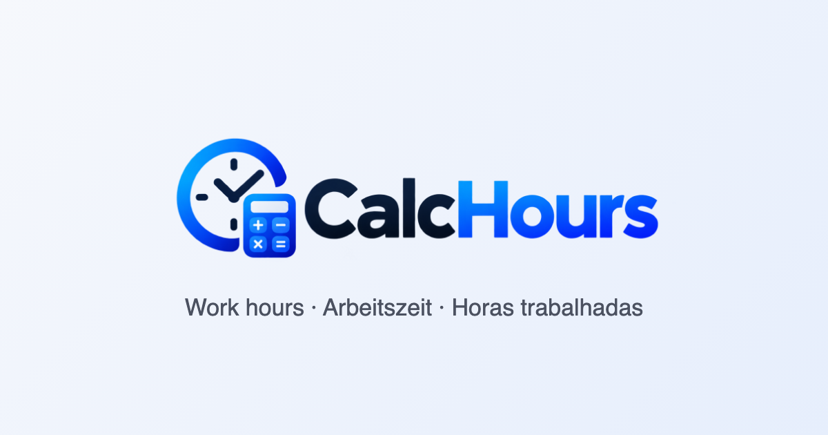 I built a free work hours calculator because I was tired of doing time calculations manually